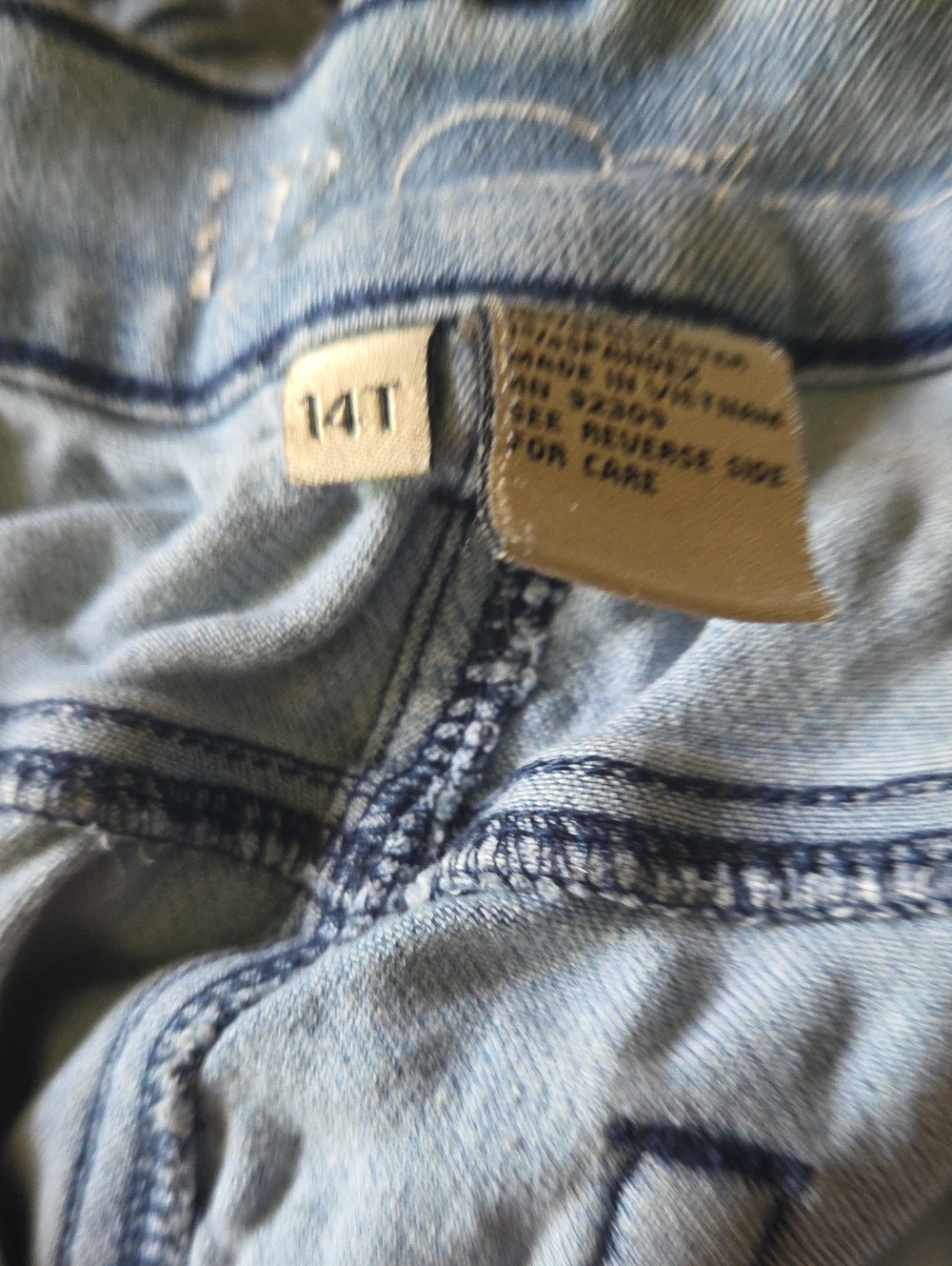 Light Wash Denim Jeans - Light Blue